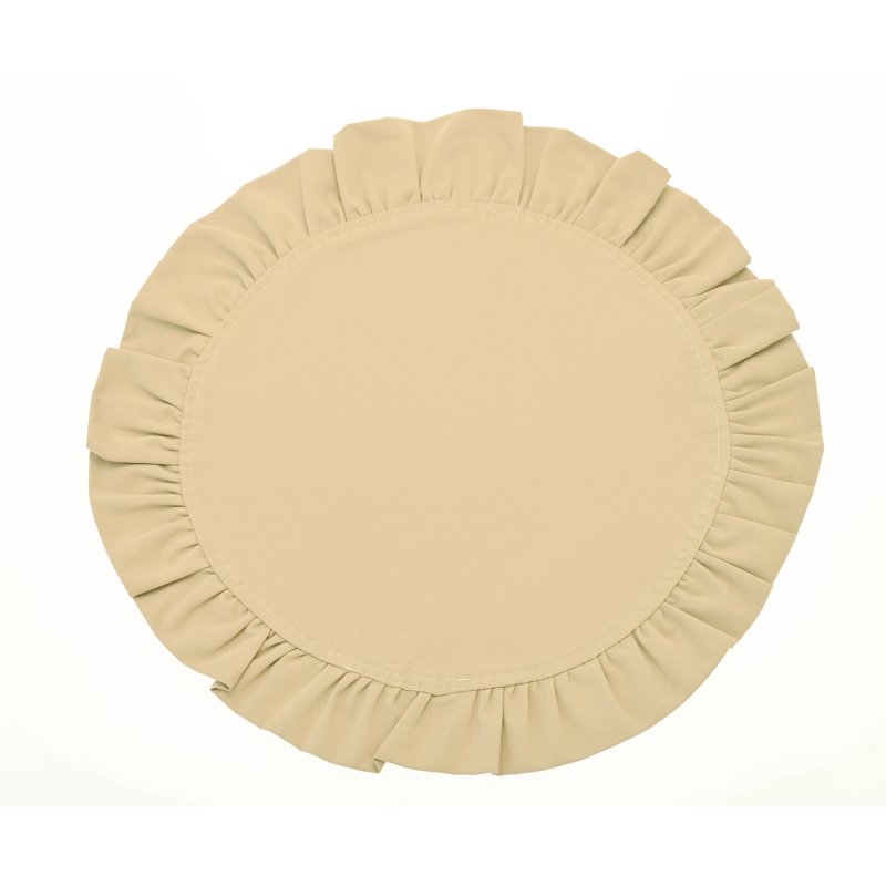 Waltons Circular Ruffle Edge Placemat Natural