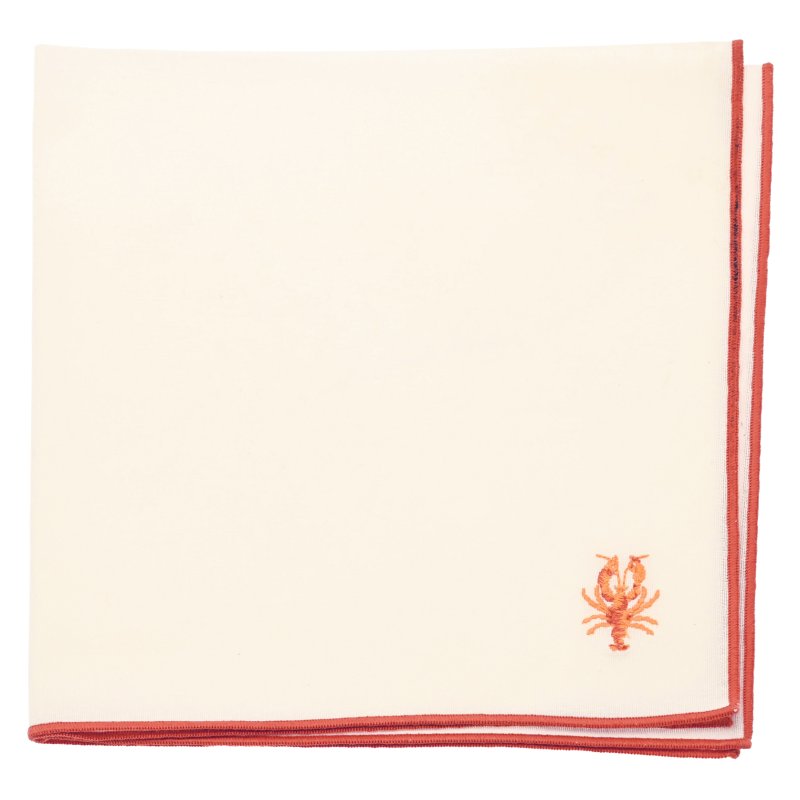 Waltons Embroided Napkin Lobster Set Of 2