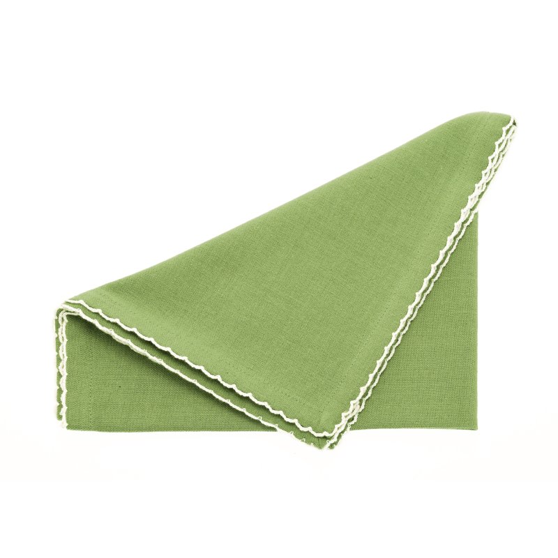 Waltons Scalloped Napkin Apple Set Of 4