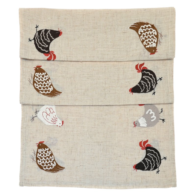 Waltons Embroidered Hen Runner