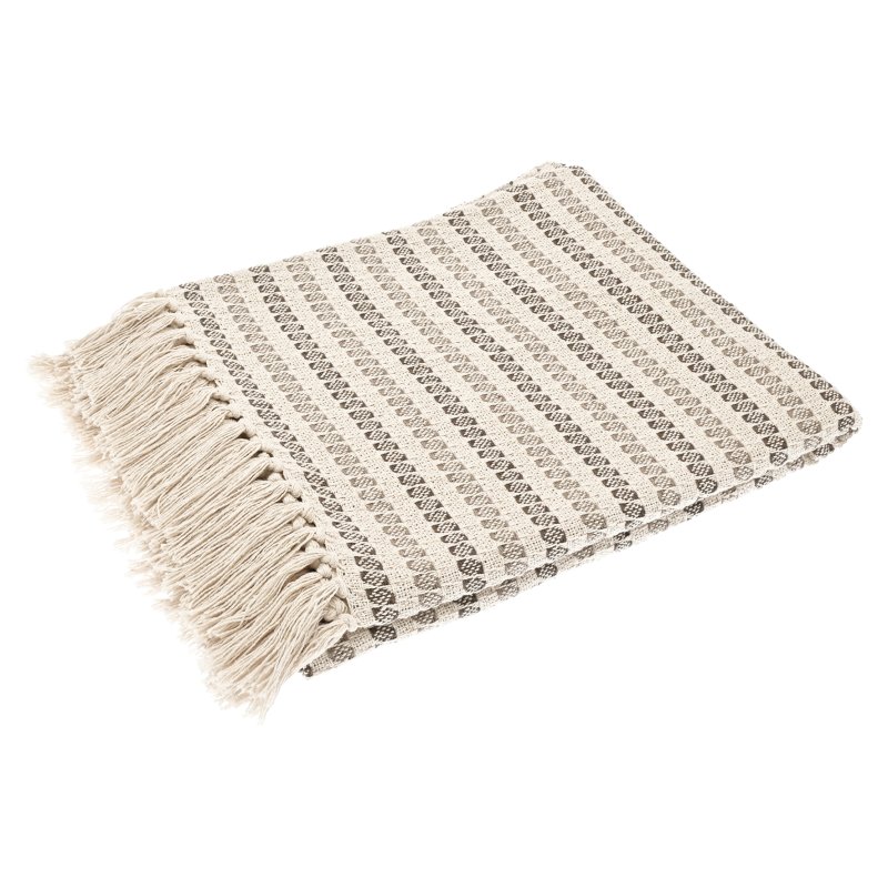 Waltons Cowrie Recycled Cotton Throw Natural