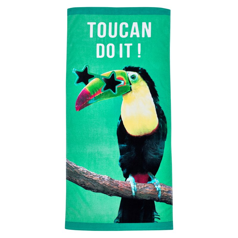 Catherine Lansfield Toucan Do It Beach Towel