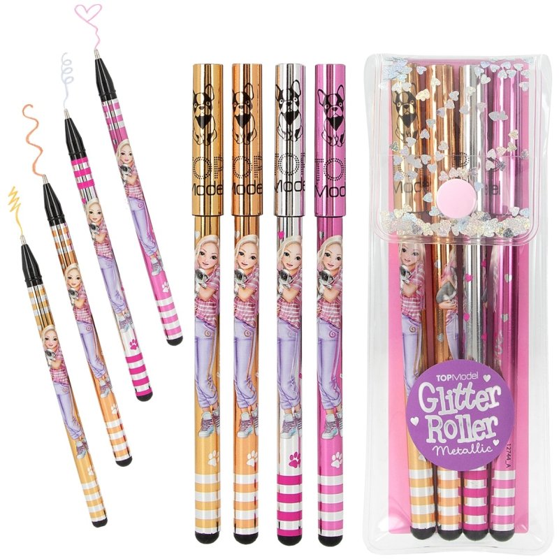 TOPModel Glitter Gel Metallic Pen Set