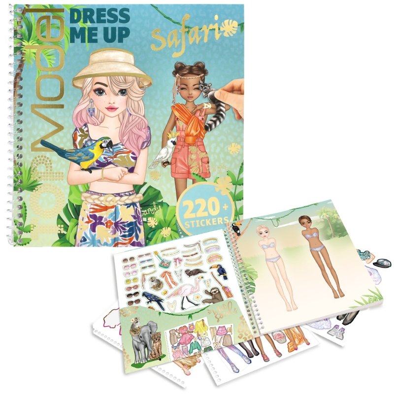 TOPModel Dress Me Up Stickerbook Safari