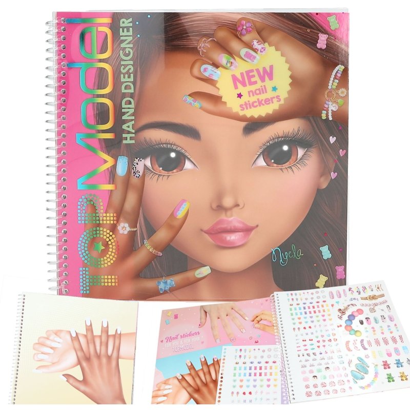TOPModel Create Your Hand Design Colouring Book