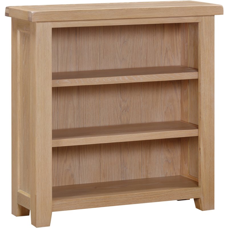 Wiltshire Oak Low Wide Bookcase
