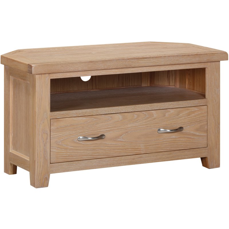 Wiltshire Oak Corner Tv Unit