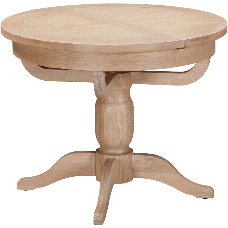 Wiltshire Oak Round Extending Pedestal Table