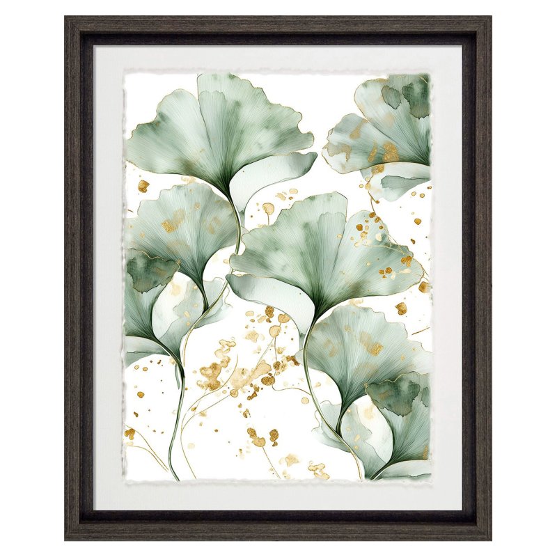 Camelot Green & Gold Ginkgo I