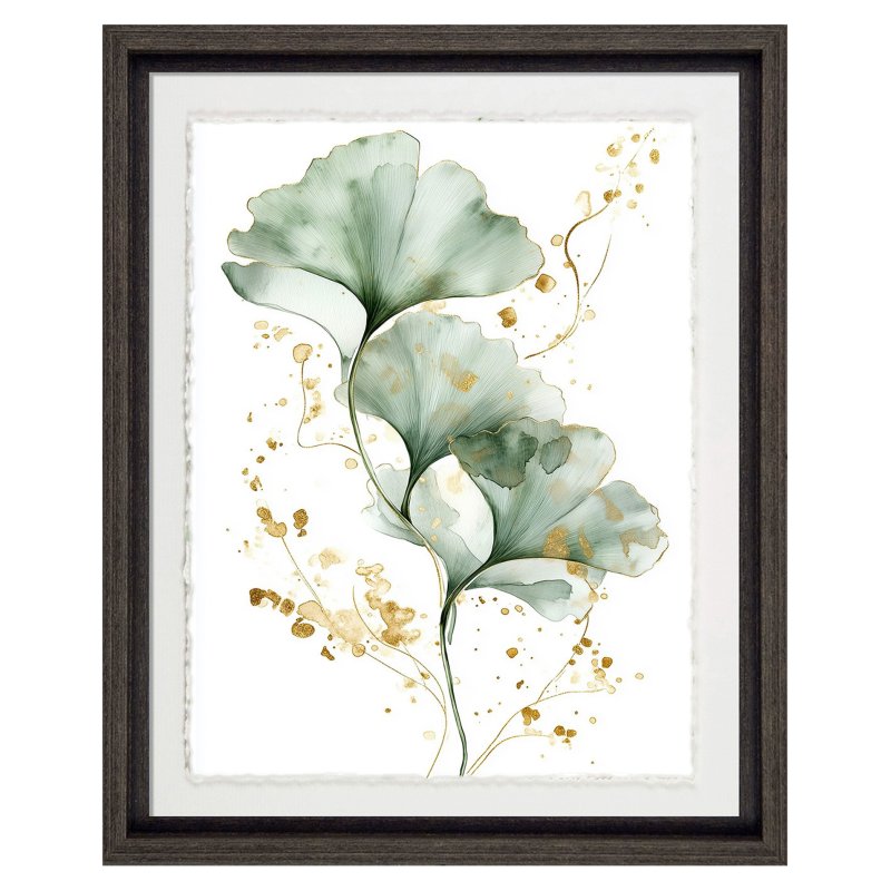 Camelot Green & Gold Ginkgo II