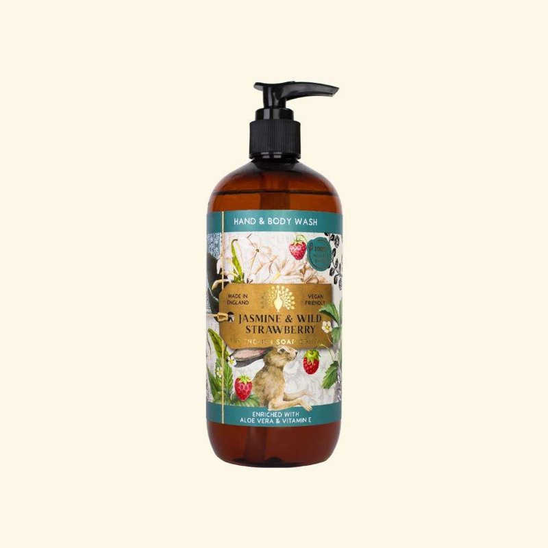 The English Soap Company Jasmine And Wild Strawberry Foaming Hand And Body Wash