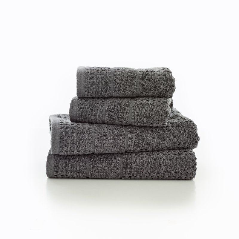 Deyongs Mosley Textured Towels Charcoal