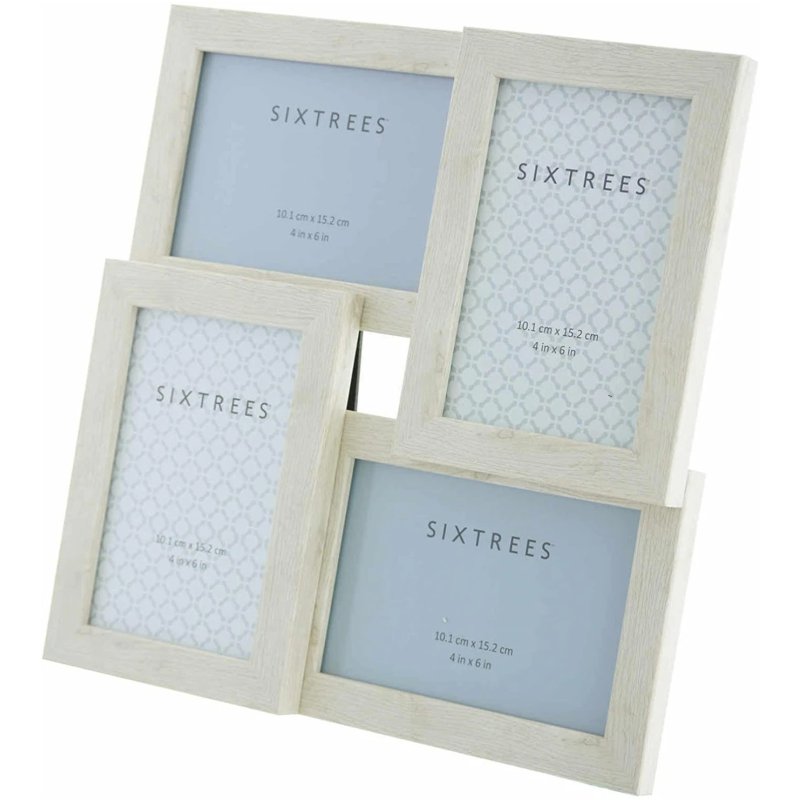 Sixtrees Laser White Collage Frame