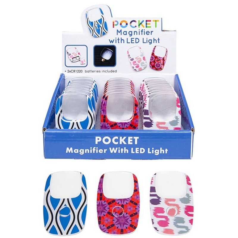 Joe Davies Assorted LED Pocket Magnifier