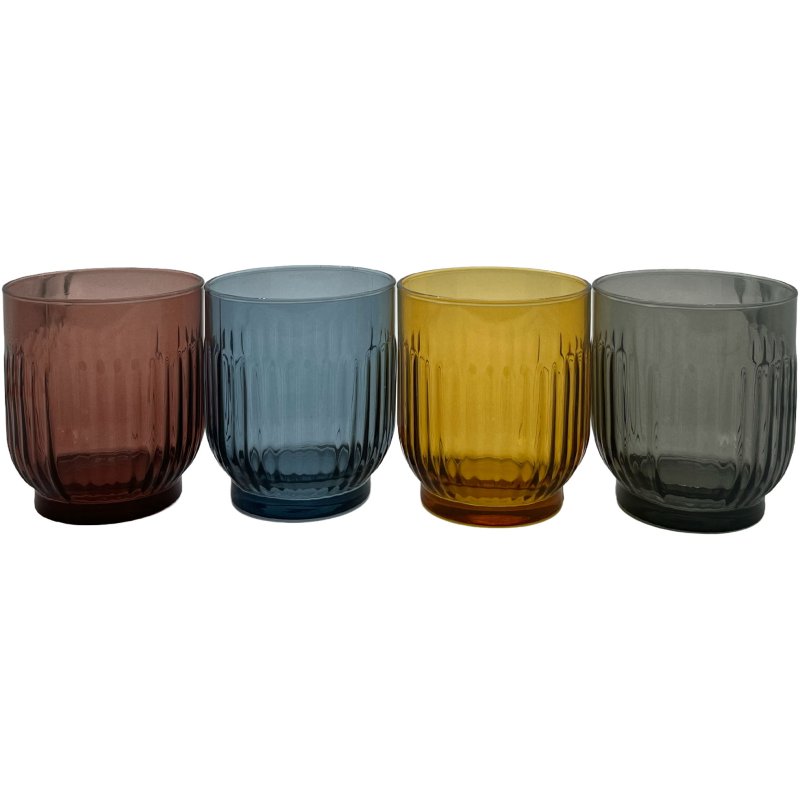 LAV Tokyo Multi Set Of 4 330cc Short Tumblers