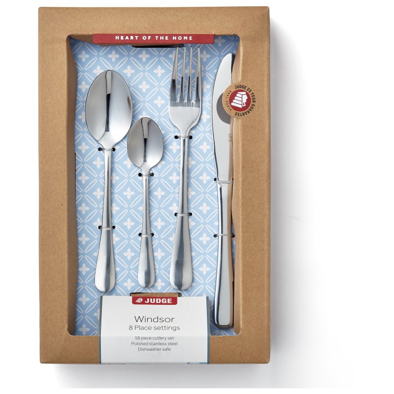 Judge Windsor 58 Piece Cutlery Set in box