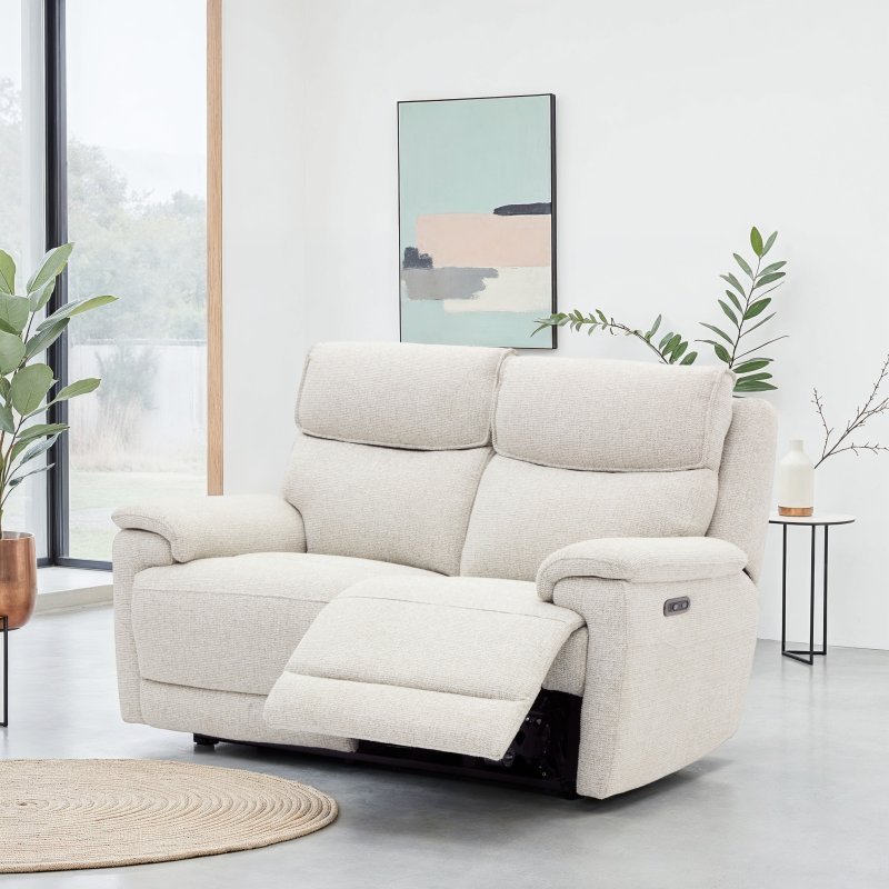 Aldiss Own Foster 2 Seater Power Recliner in Linen