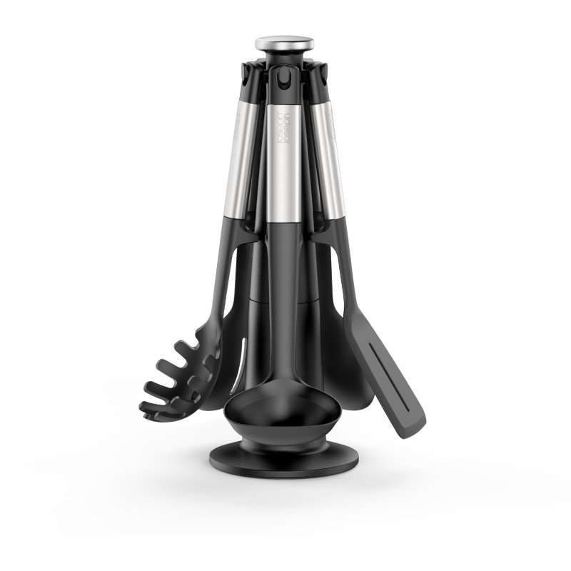 Joseph Joseph Elevate 5 Piece Silicone Steel Utensil Carousel