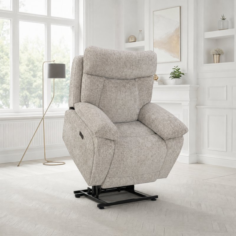 Aldiss Own Henley Power Lift & Tilt Recliner Chair in Biscuit