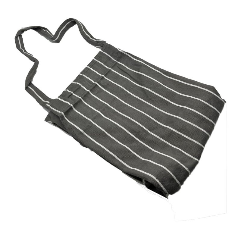 Le Chateau Butchers Stripe Apron Grey