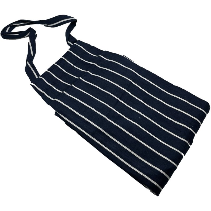 Le Chateau Butchers Stripe Apron Navy