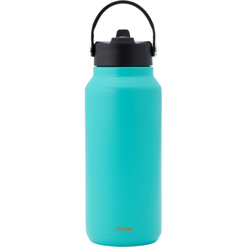 Smidge Flip Straw Bottle 900ml Aqua