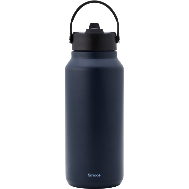 Smidge Flip Straw Bottle 900ml Winter Sky