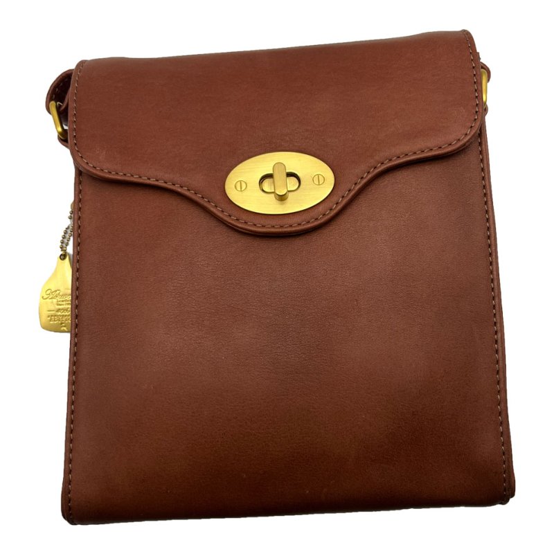 Ashwood Leather Turn Lock Cross Body Bag Tan
