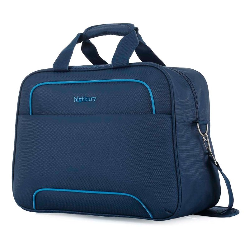 Highbury Altitude Soft Shell Cabin Bag Navy Angled View