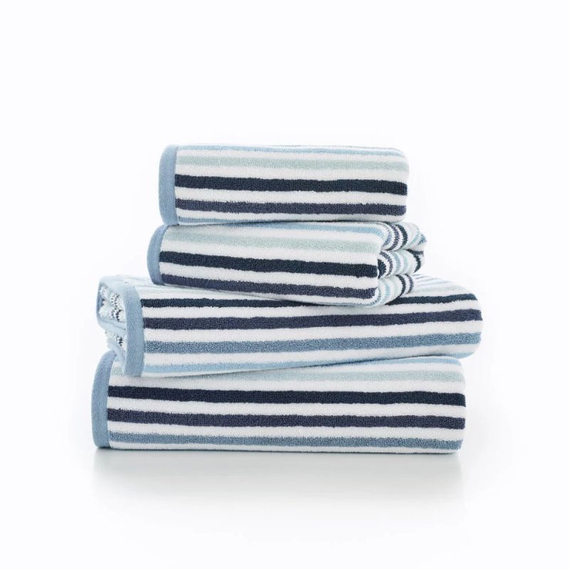 Deyongs Deyongs Bliss Linear Stripe Towels Blue