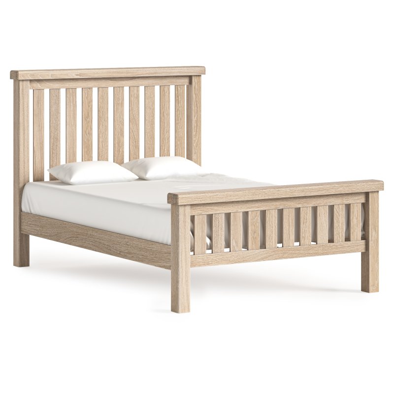 Aldiss Own Casterton White Wash Slatted Bed Frame