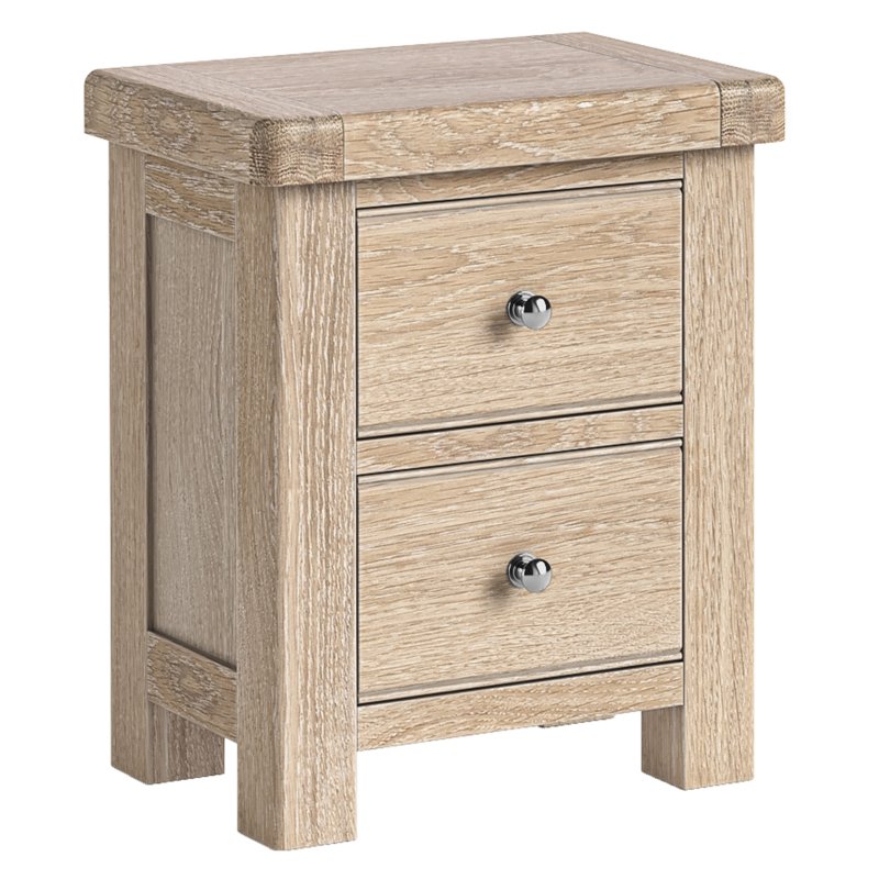 Aldiss Own Casterton White Wash Bedside Table