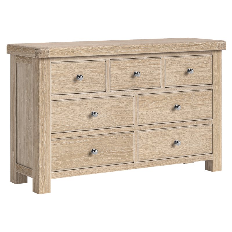Aldiss Own Casterton White Wash 3 Over 4 Chest of Drawers