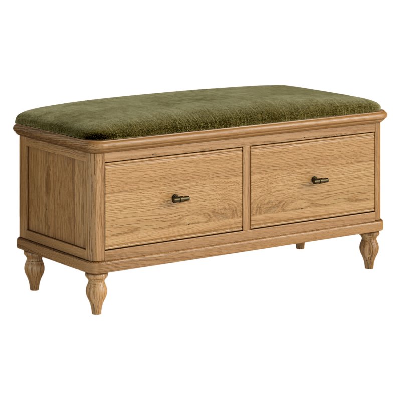 Gresham Storage Bench Green
