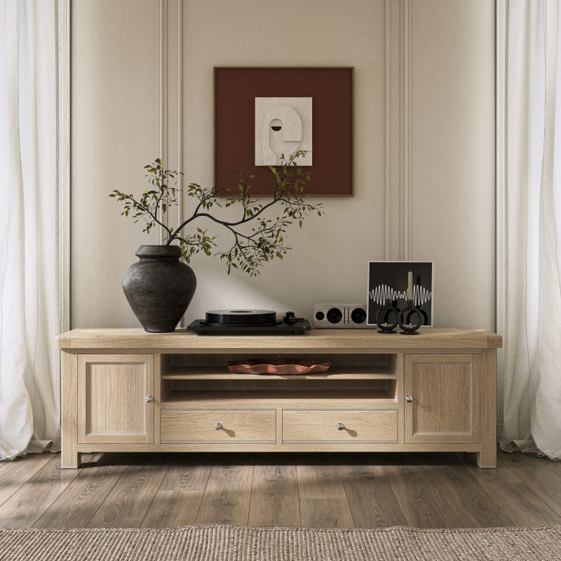 Aldiss Own Casterton White Wash TV Unit