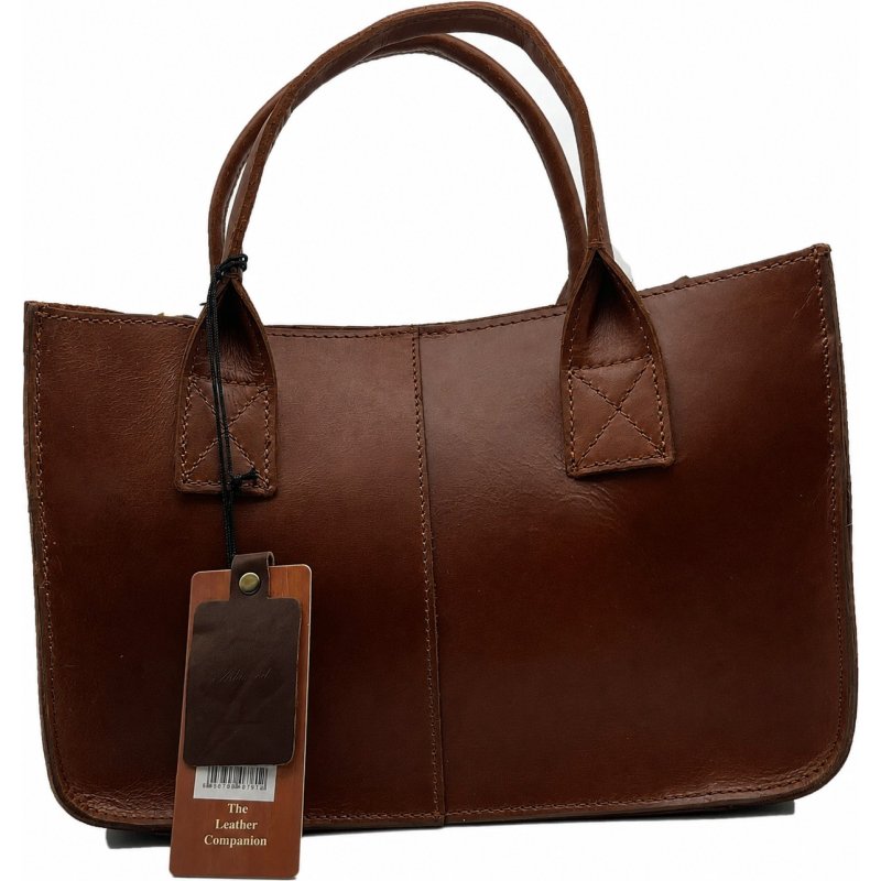 Ashwood Leather Shopper Bag Tan Small