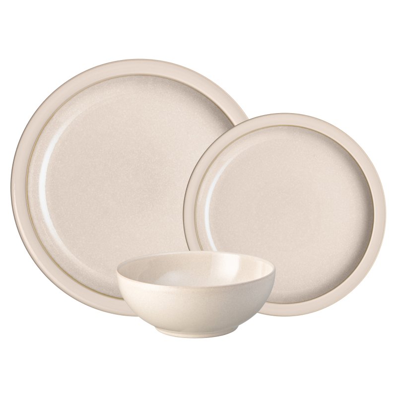 Denby Elements 12 Piece Dinner Set Savannah Cream