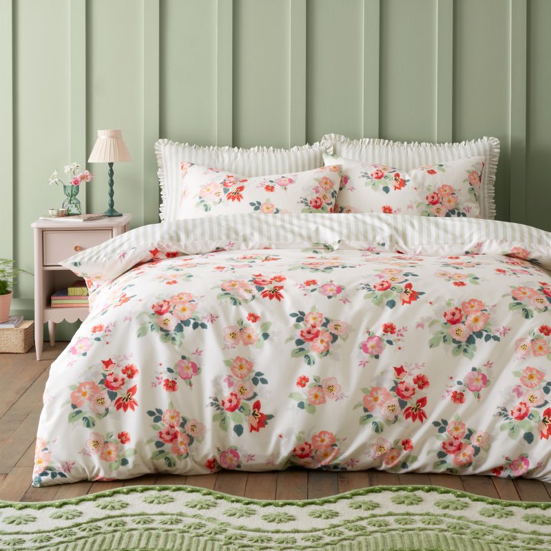 Cath Kidston Floral Bunches Duvet Cover Set Green