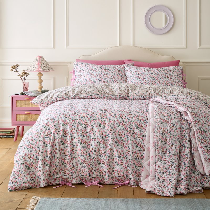 Cath Kidston Pearly Queen Ditsy Duvet Cover Set Pink