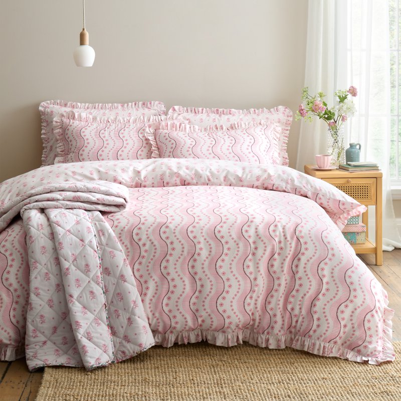 Cath Kidston Spitalfield Bunches Duvet Cover Set Pink