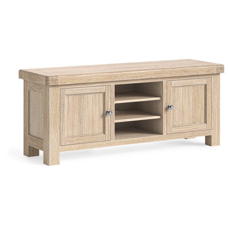 Aldiss Own Casterton White Wash Small TV Unit