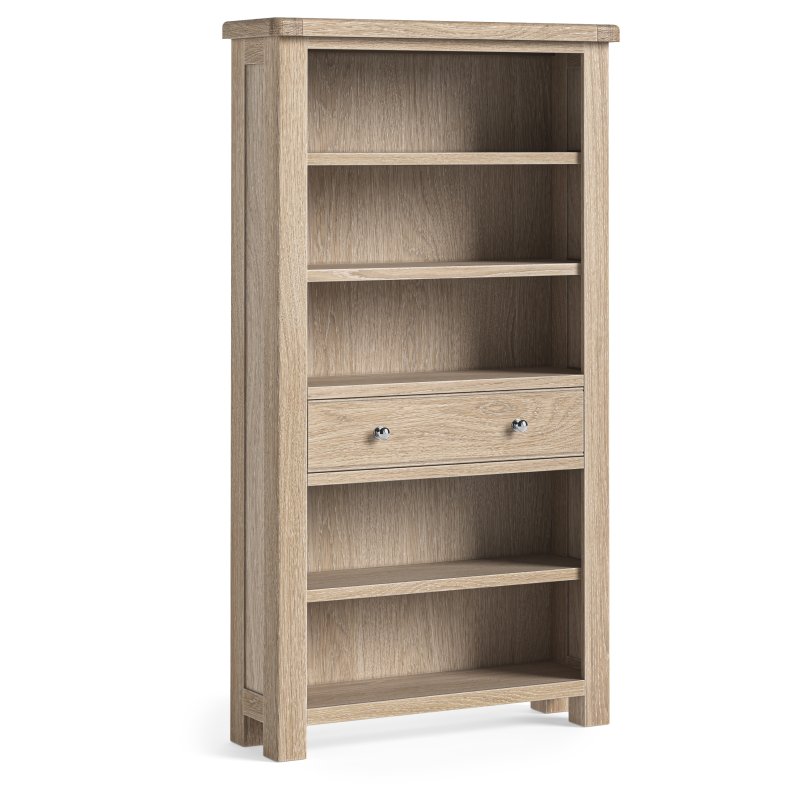 Aldiss Own Casterton White Wash Large Bookcase