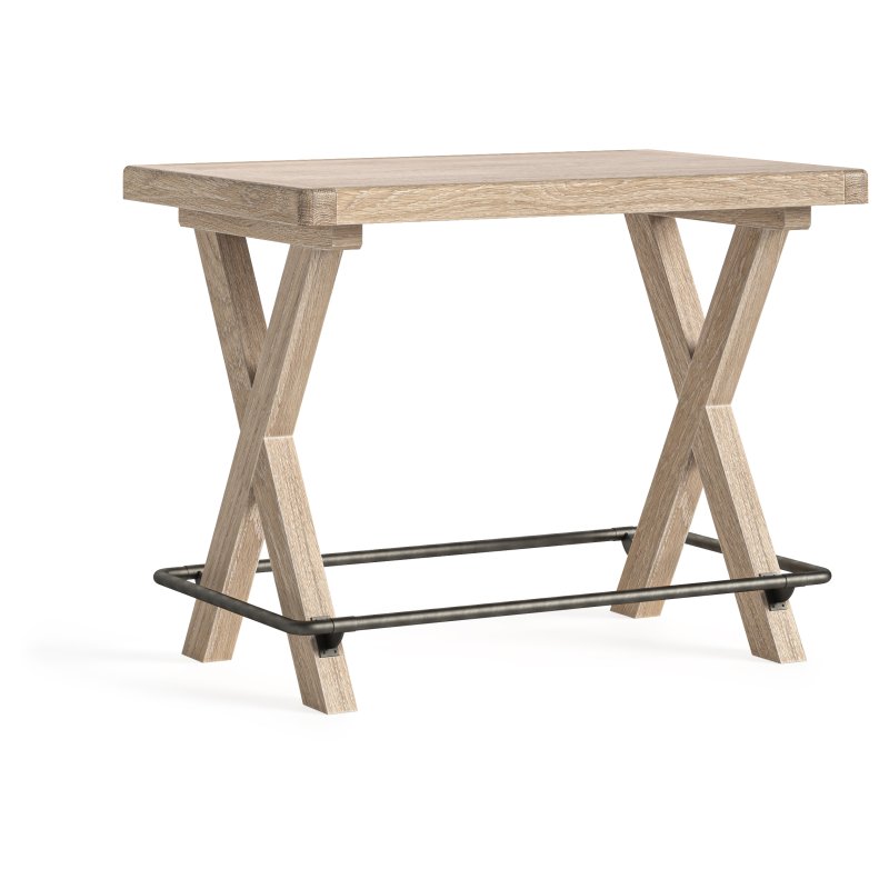 Aldiss Own Casterton White Wash Bar Table