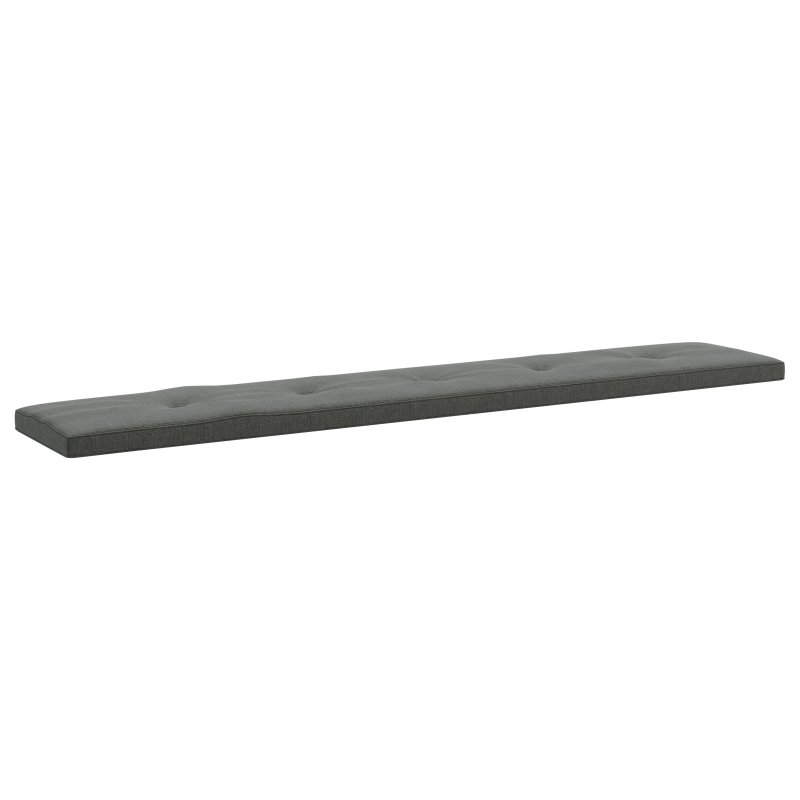 Aldiss Own Casterton White Wash Bench Cushion in Charcoal