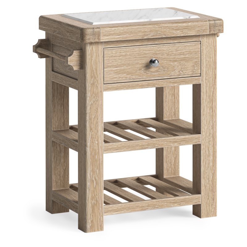 Aldiss Own Casterton White Wash Small Kitchen Island