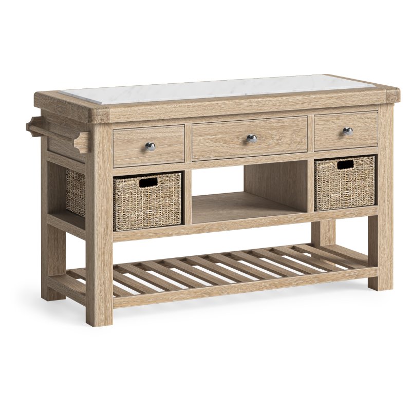 Aldiss Own Casterton White Wash Large Kitchen Island
