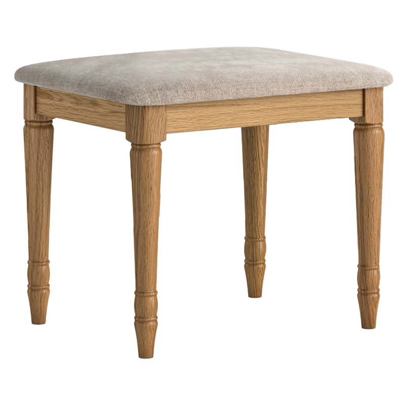 Gresham Stool With Cushion Oatmeal
