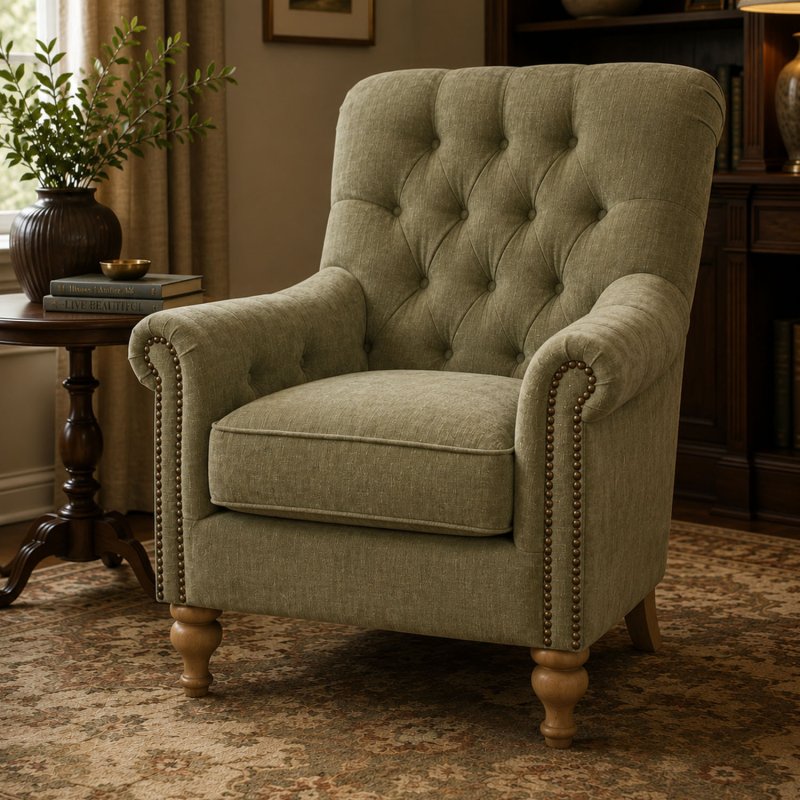 J vincent Sofia Chair in Natural Blend Rosemary