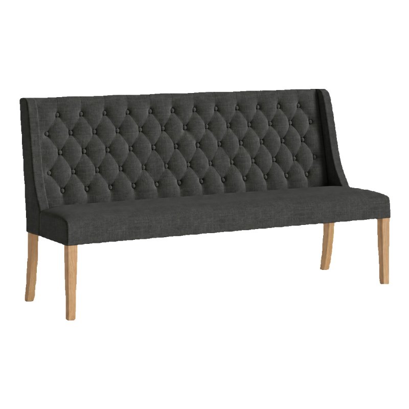 Aldiss Own Casterton Button Back Sofa in Charcoal