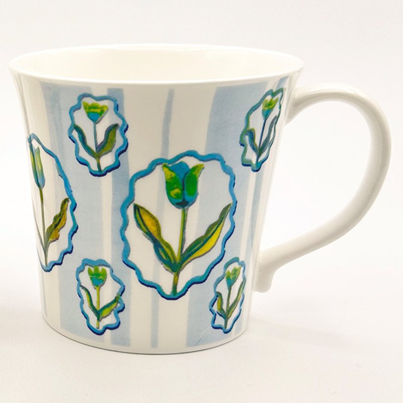 Just Mugs Mersey Mug Wallpaper Tulips II